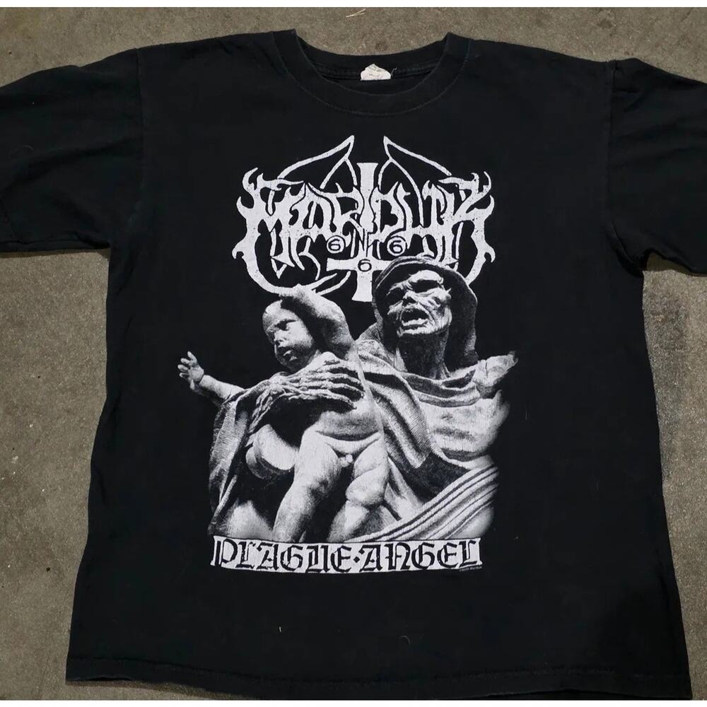 Marduk “Plague Angel” 2005 Dark Death Metal Anvil Blue Bar Medium 666